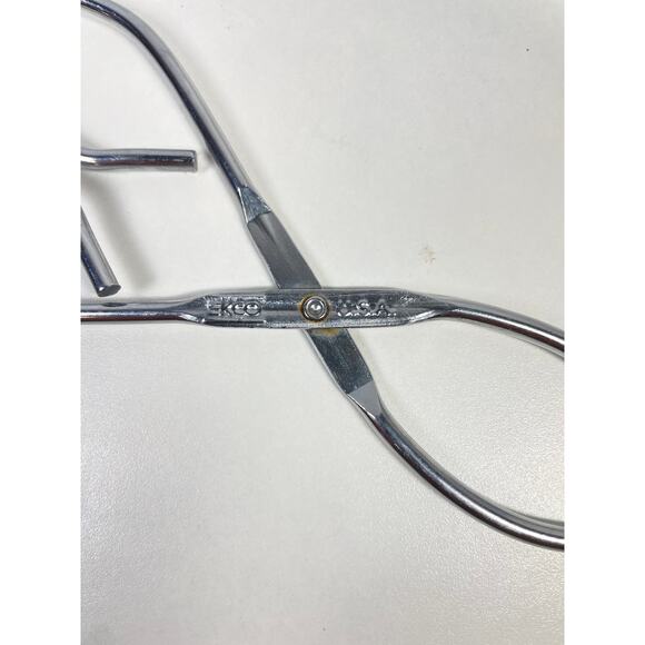 ECKO Kitchen Tongs Stainless Steel Cooking Grab Grasp Flip Utensil Vintage 8" - Picture 4 of 5